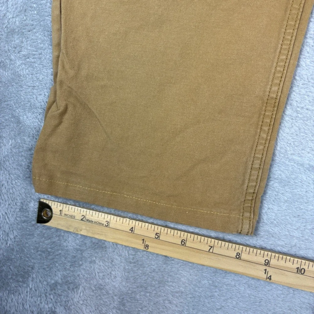 Carhartt Pants Mens 40x30 Relaxed Fit Canvas Work Utility Khaki Tan Brown